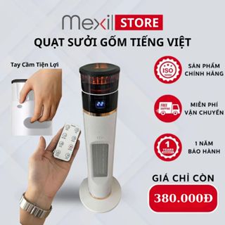 Quạt Sưởi, Máy Sưởi Gốm Công Suất Lớn 2000W, Làm Ấm Cực Nhanh, Bảo Vệ Quá Nhiệt, Hoạt Động Mạnh Mẽ, Không Gây Ồn