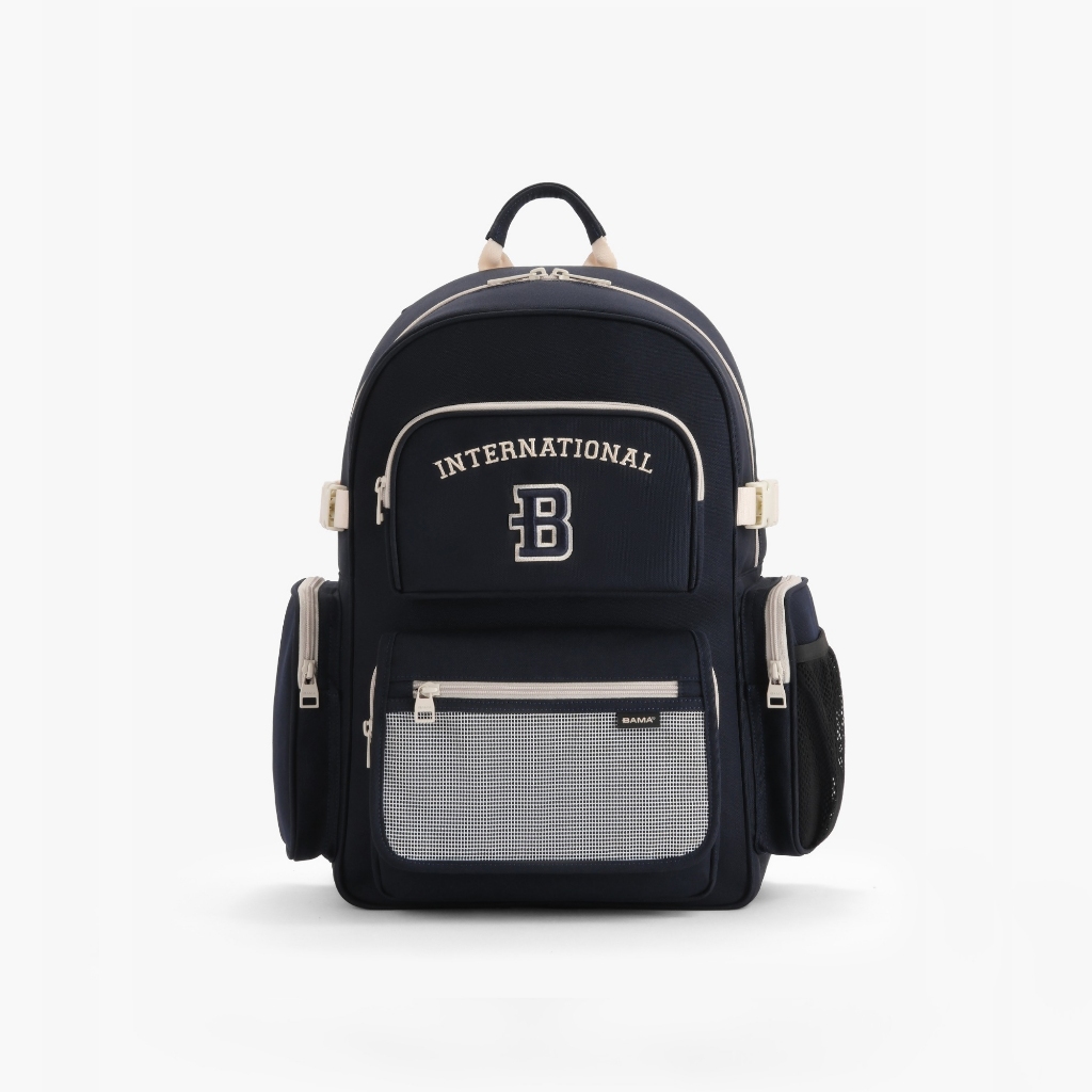 Balo nam nữ đi học đi làm BAMA Border chống nước nhiều ngăn đựng laptop 15 6 inch