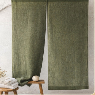 (DÁN VELCRO) Rèm Xẻ Tà Nhiều Mảnh Không Cần Thanh Treo Vải Linen Mộc Thoáng Tối Giản Giao Nhanh HCM