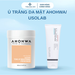  Mặt Nạ Ủ Trắng AHOHWA Dạng Kem Tone-up Brightening Cream Mask Giúp Mờ Thâm Sáng Da 