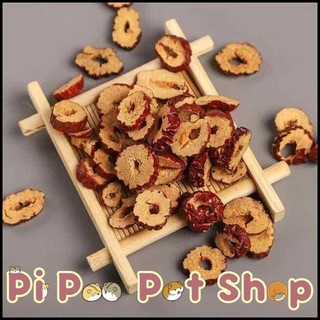 Táo đỏ sấy cắt miếng cho thú cưng - 30g