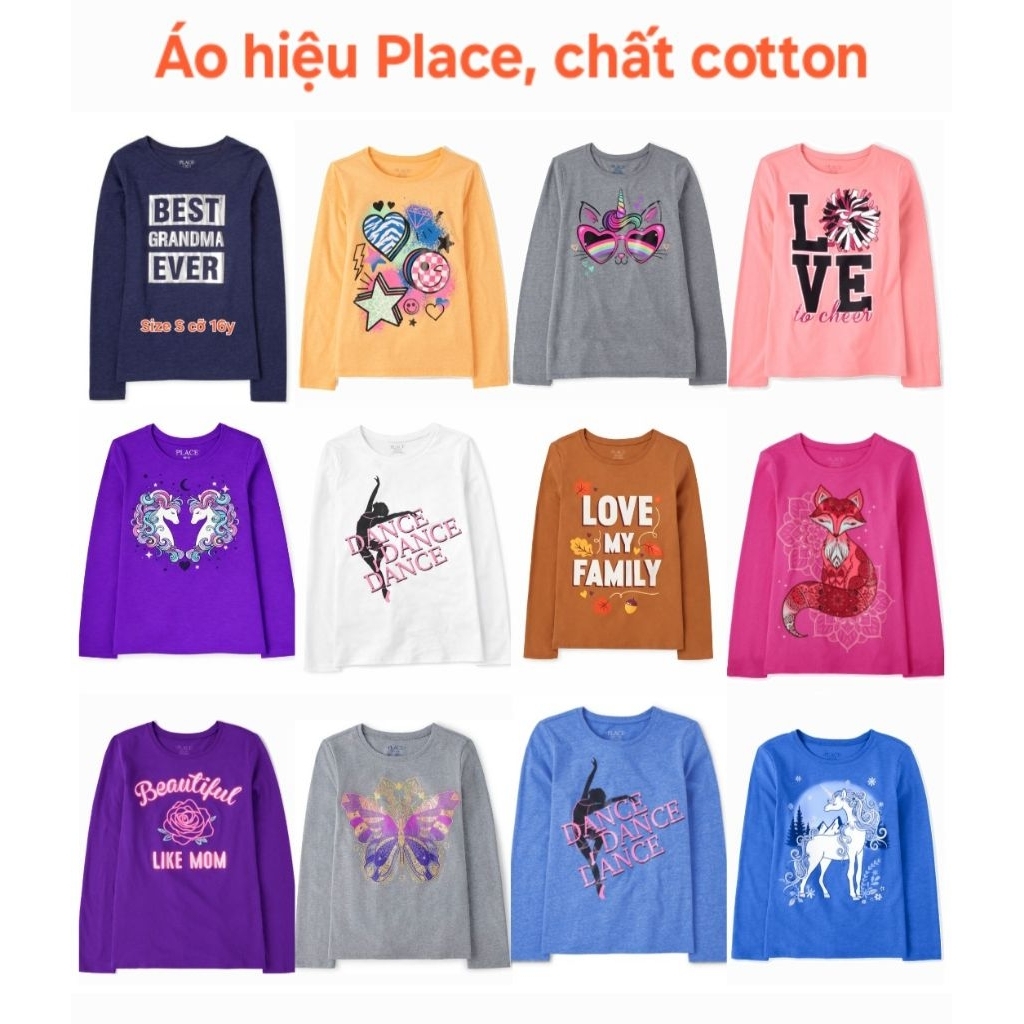 Áo bé gái xuất dư ( Size 10-12y, 14y, 16y )