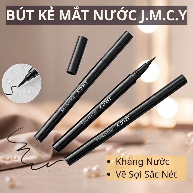 Bút Kẻ Mắt Siêu Mảnh JMCY Đầu Vẽ Nét Nhẹ Nhàng Tự Nhiên, Kẻ Mắt Nước Khô Nhanh Lâu Trôi Kháng Nước