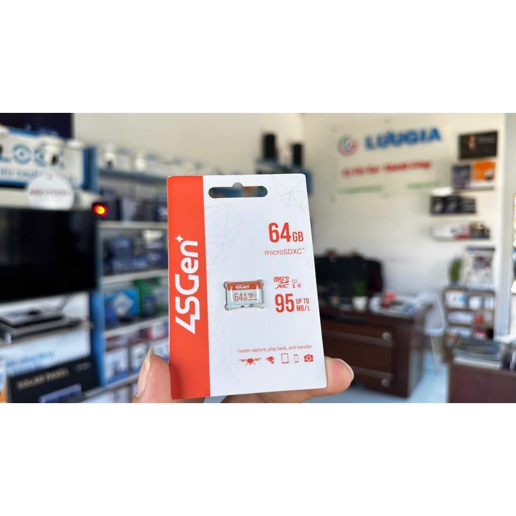Thẻ nhớ Micro SD 4SGEN-64EO Dung lượng 64GB, Tốc độ đọc 95MB/s, Tốc độ ghi 10MB/s