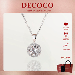  Vòng cổ dây chuyền nữ đính đá tròn lấp lánh OMNIA DECOCO   kèm Túi giấy + Hộp + Thiệp  