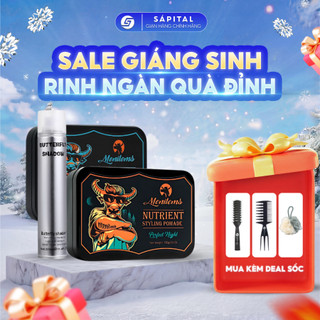  Combo Sáp vuốt tóc Menitems và Xịt tạo phồng Lagoon 20ml - Sáp dưỡng tạo kiểu Giữ nếp tự nhiên 