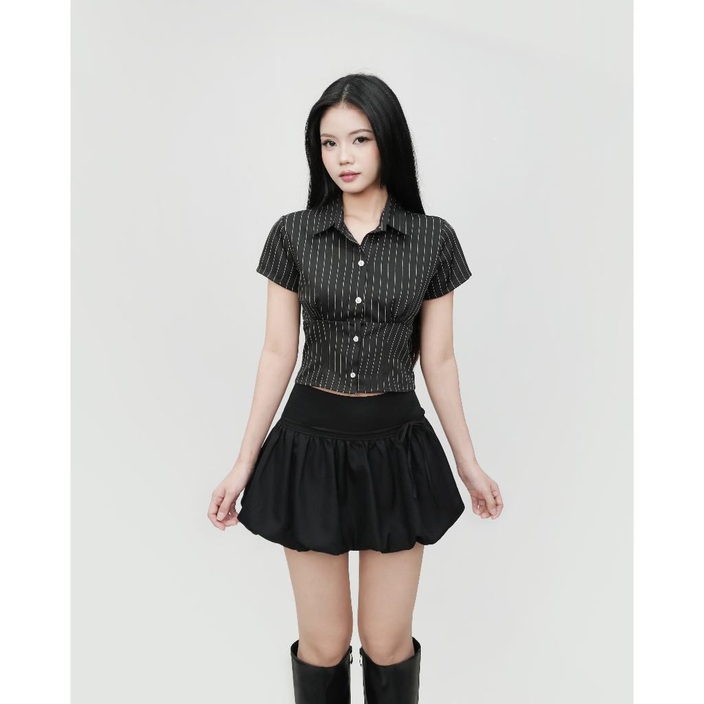DALLA Áo sơ mi phom ngắn nhún ngực (SM18) Azrael Shirt | BigBuy360 - bigbuy360.vn