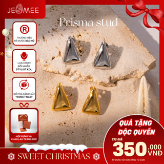  Khuyên tai nữ Prisma Stud Jesmee bông tai đi tiệc thiết kế hình kim tự tháp cá tính tạo điểm nhấn - E65025 