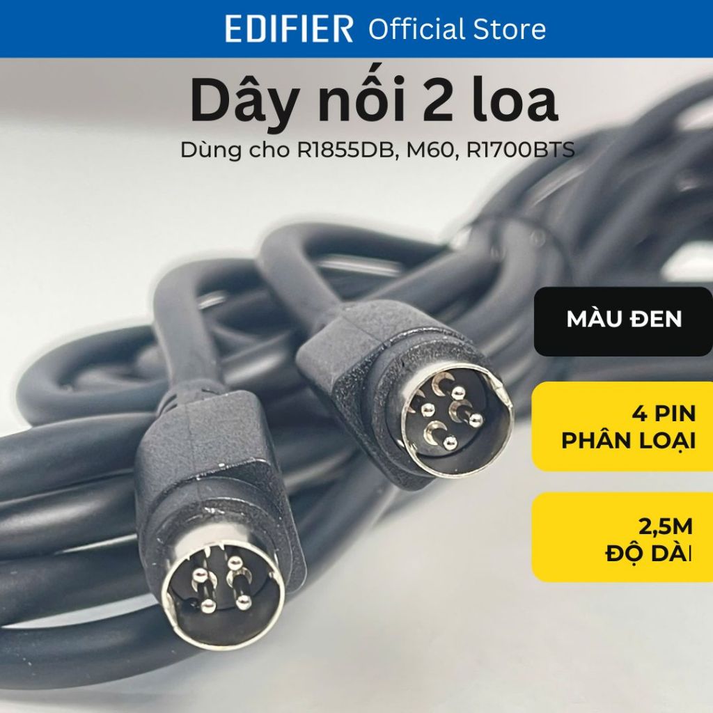 Dây Nối Loa Edifier 4 Pin - Tương thích loa Edifier R1855DB, M60, R1700BTS