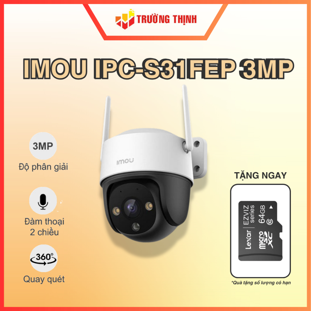 Camera WiFi IMOU 3MP IPC-S31FEP