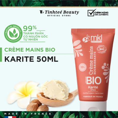 Kem dưỡng tay hữu cơ MKL bơ hạt mỡ - MKL Certified organic hand cream Shea 50ml