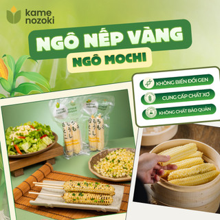 Ngô Nhật Trắng túi 500g - Kame Nozoki - Ngô Mochi - Không GMO - Không biến đổi gen - Không chất bảo quản - Giảm cân