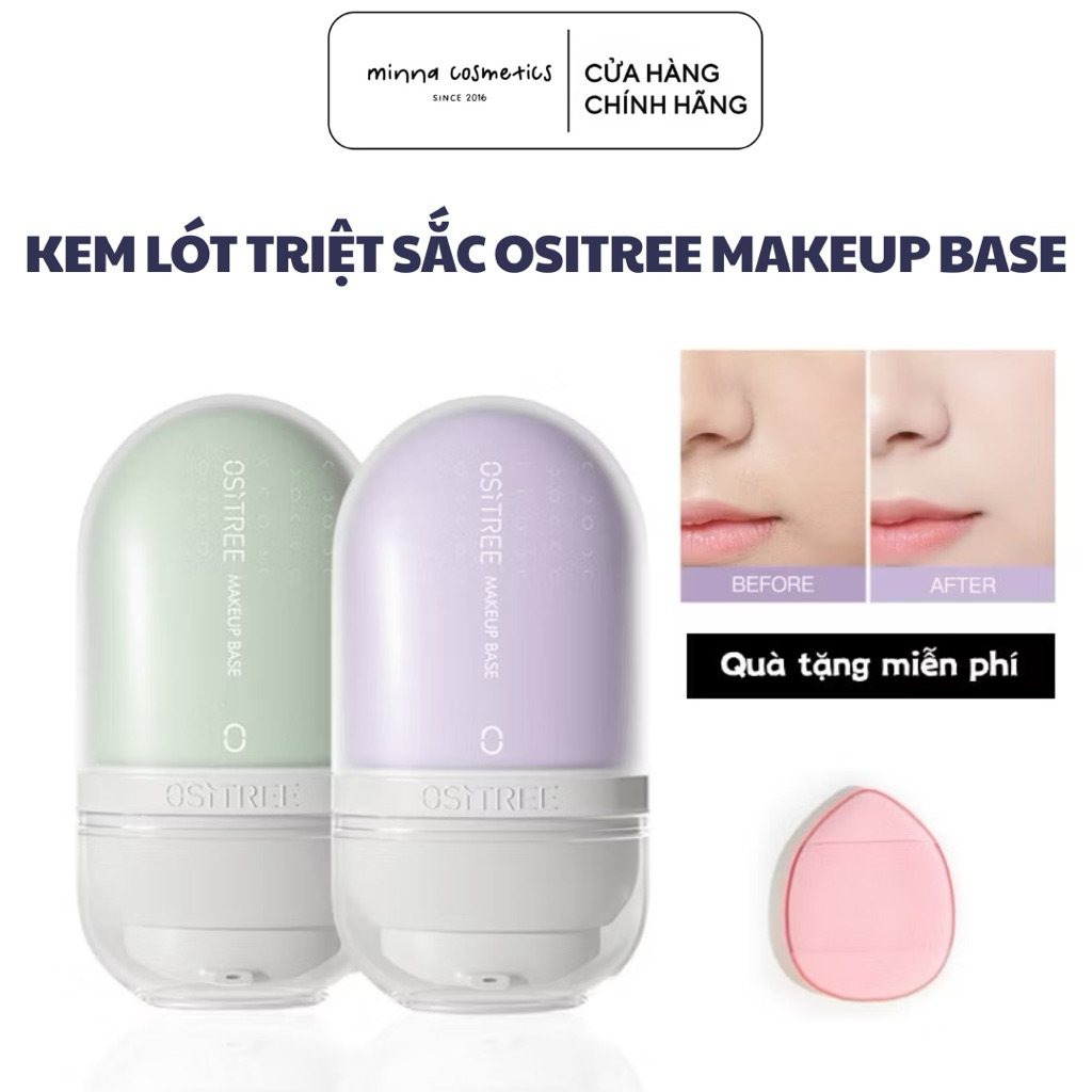 [OSITREE] Kem Lót OSITREE Đổi Màu, Kem Lót/Nền Nâng Tone, Đều Màu Da Xanh Tím 25g