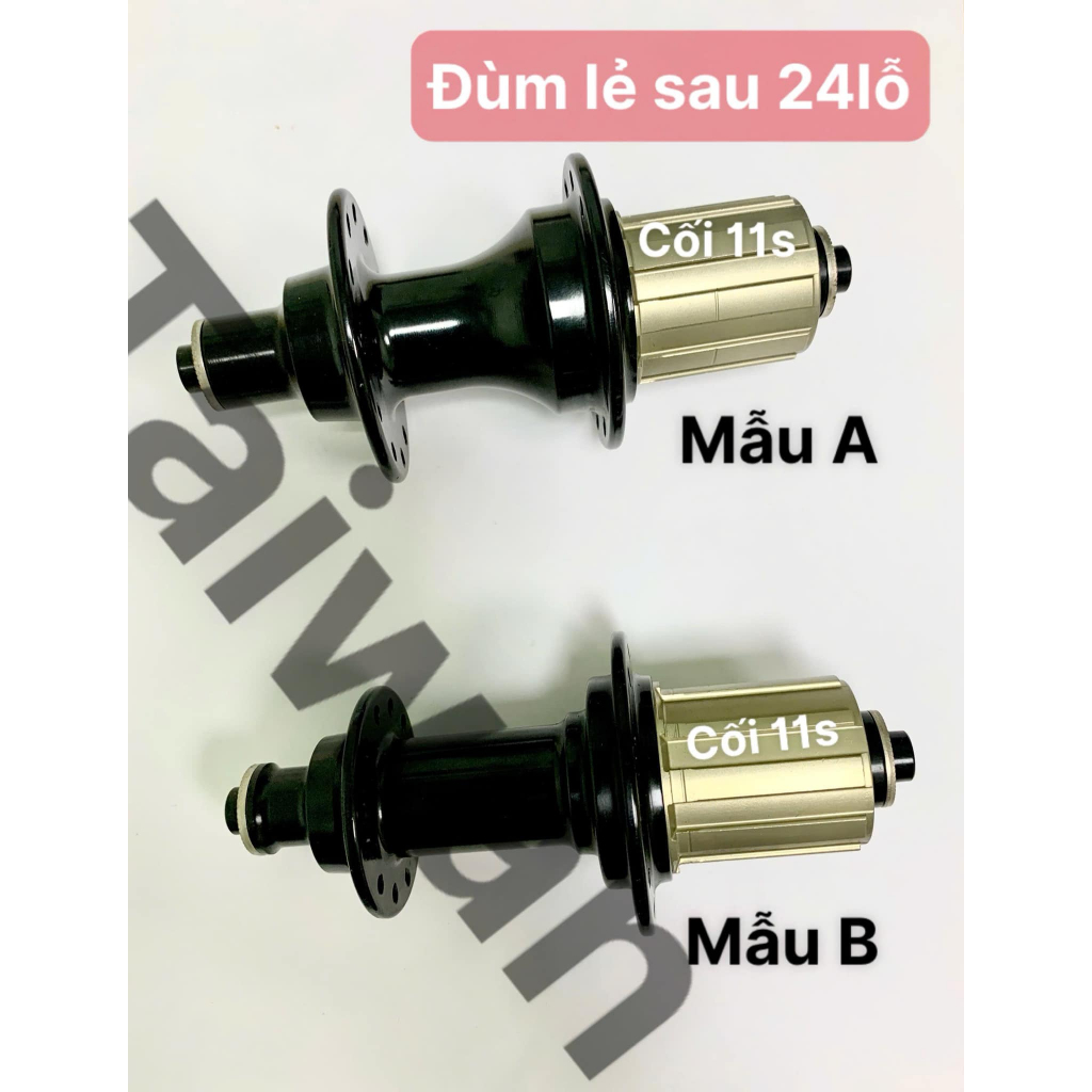 Đùm lẻ sau 24lỗ cối 11s -căm móc dành cho xe đạp