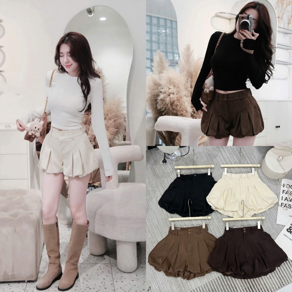 (Deal Hời): Chân Váy Nhung Best Item From Siêu Bồng Mặc Cực Tôn Dáng Trắng Da 4 Màu-Ảnh Thật Lustore