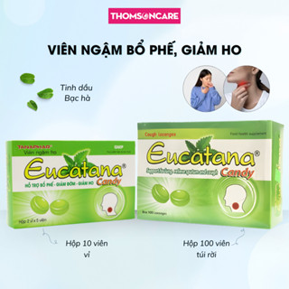  Kẹo ngậm ho thảo dược Eucatana hỗ trợ bổ phế dịu ho giảm đau rát họng khản tiếng 