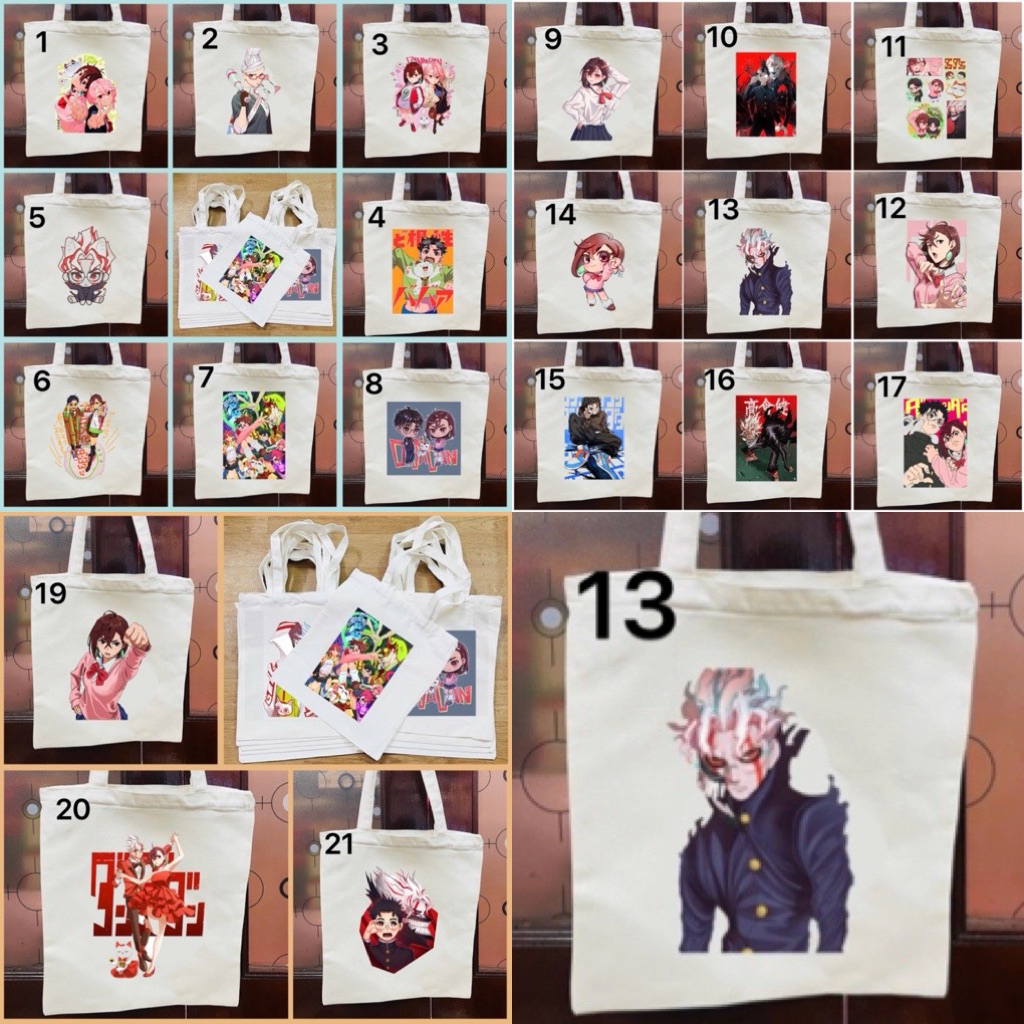Túi tote Dandadan Momo Ayase,Ken Takakura / Okarun,Seiko Ayase,Turbo Granny,Aira Shiratori / túi hìn