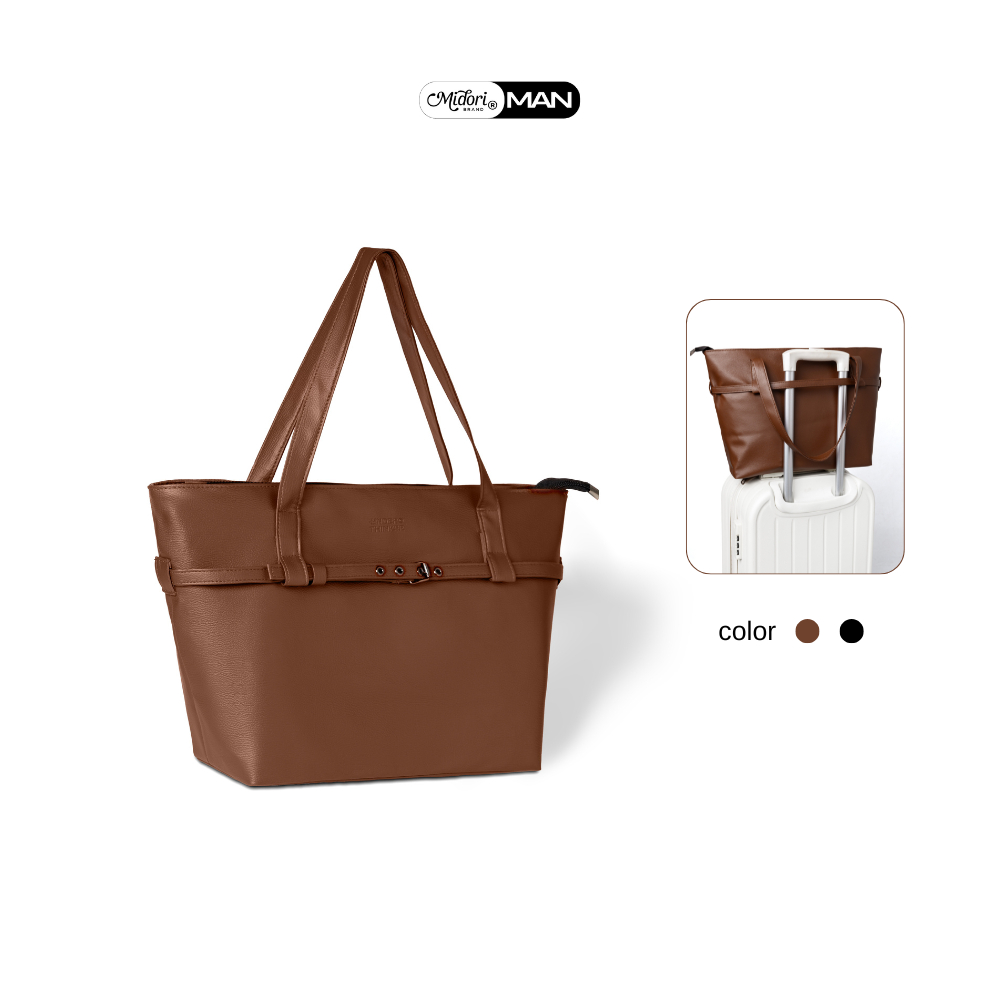 Túi Tote Da PU Nam Nữ MIRAE BigSize Quai Xách Đeo Vai Đựng Laptop Đi Học Làm Du Lịch| MIDORI FOR MAN