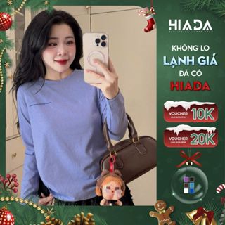  Áo Thun Dài Tay Nữ HIADA Chất Liệu "Cotton Bông Tuyết".  Form Babytee Co Giãn 4 Chiều Mềm Mịn Thoáng Mát   HIADA 30   