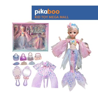  Đồ chơi búp bê nàng tiên cá cho bé gái Pikaboo gồm nhiều phân loại bé lựa chọn chất liệu an toàn 