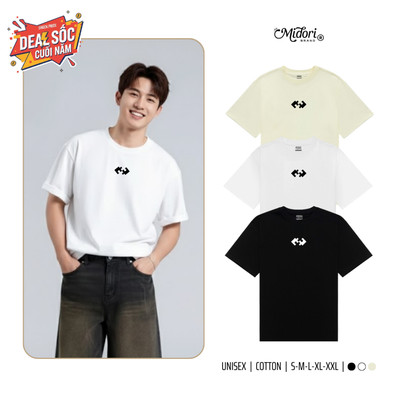 Áo thun form rộng tay lỡ nam nữ Phông Unisex PUZZLE LOOP Cổ Tròn | Local Brand M STUDIO