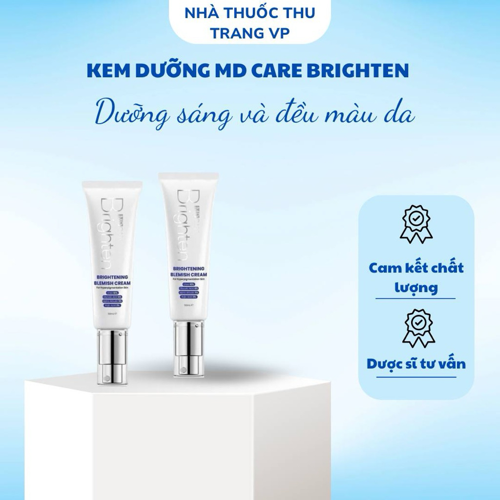 {Tặng 1 Mask NMF MD Care} Công Ty - Kem Dưỡng Sáng Da MD Care Brightening Blemish Cream