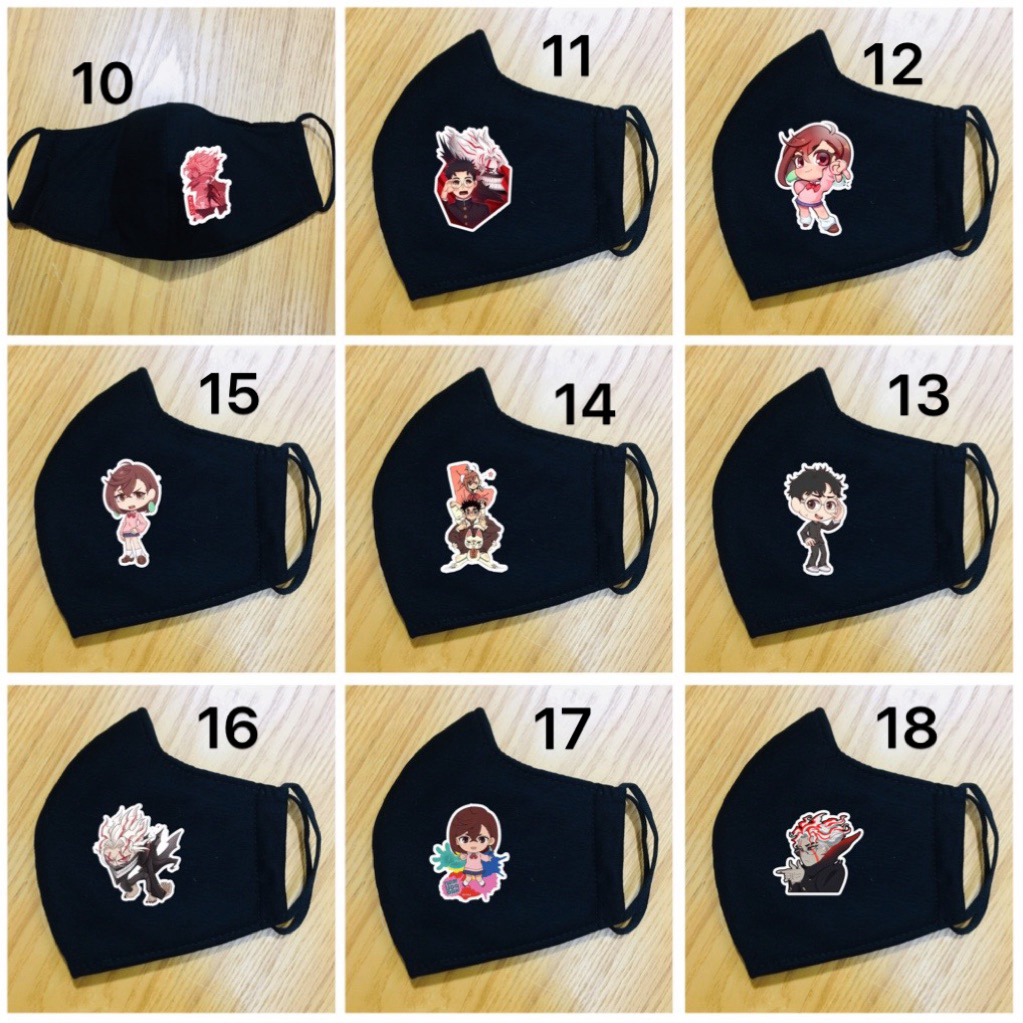 Khẩu trang Dandadan Ayase Momo,Takakura Ken / khẩu trang hình đan đan đan Dandadan Ayase Momo,Takaku