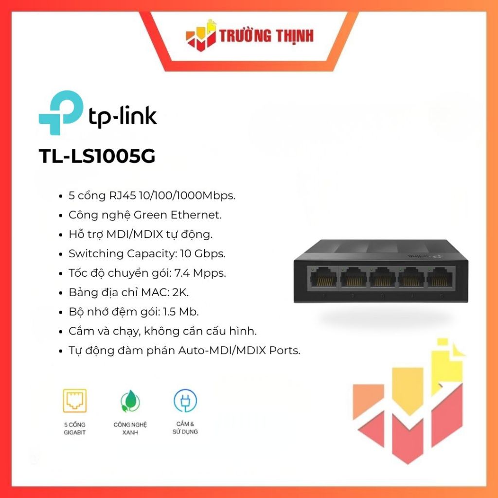 Switch 5 Cổng 10/100/1000Mbps TP-LINK LS1005G