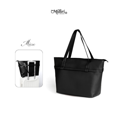 Túi Tote Da To PU MIRAE Quai Xách Đeo Vai Nam Nữ Đựng Laptop Đi Học Làm Du Lịch | MIDORI STUDIO
