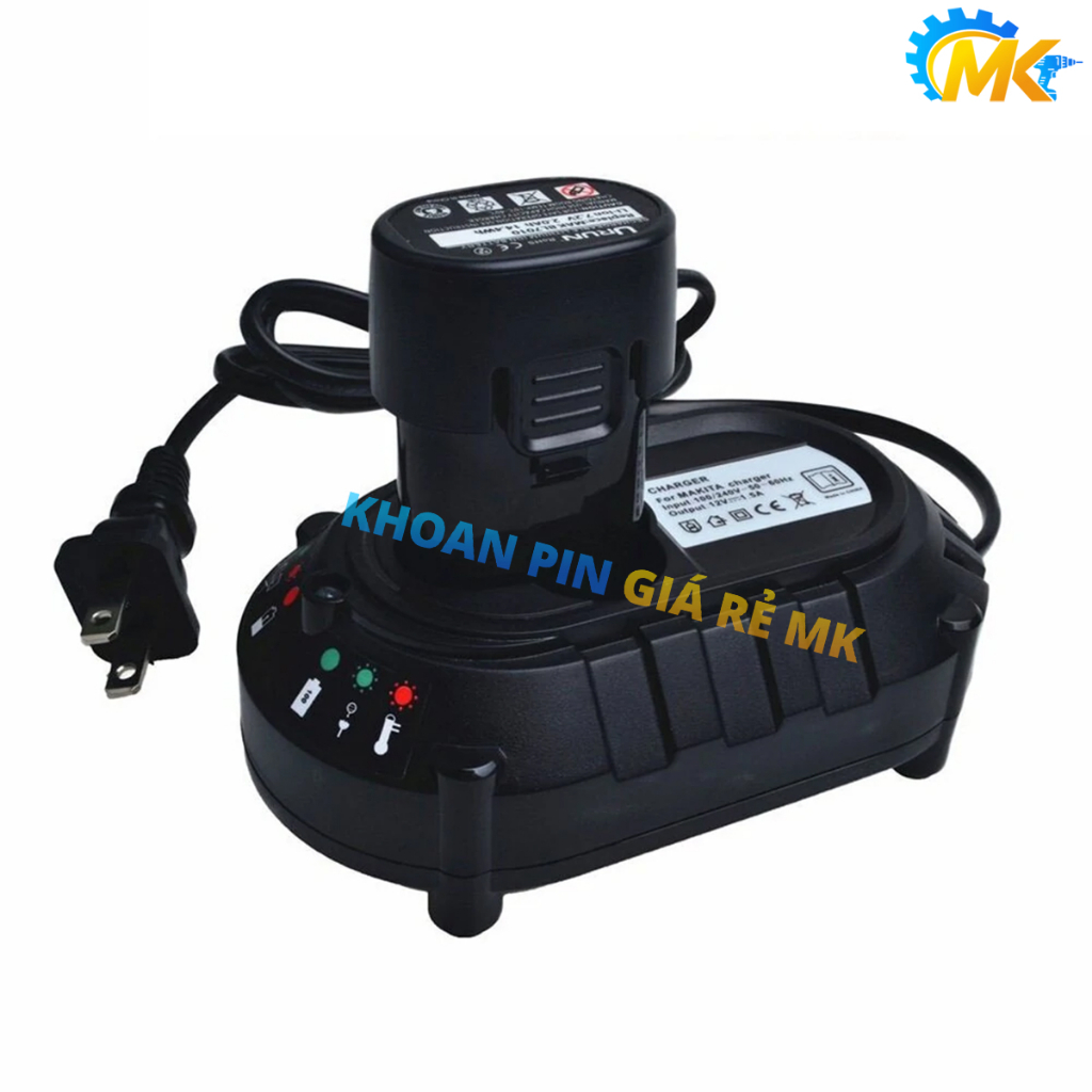 Sạc pin Makita 7.2V-10.8V DC10WA Li-ion nhận mạch zin