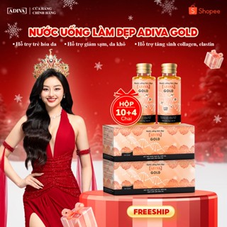  Combo 2 Hộp Nước Uống Làm Đẹp Collagen ADIVA Gold -Giúp Làn Da Căng Mịn Giảm Nếp Nhăn Và Chống Lão Hóa 