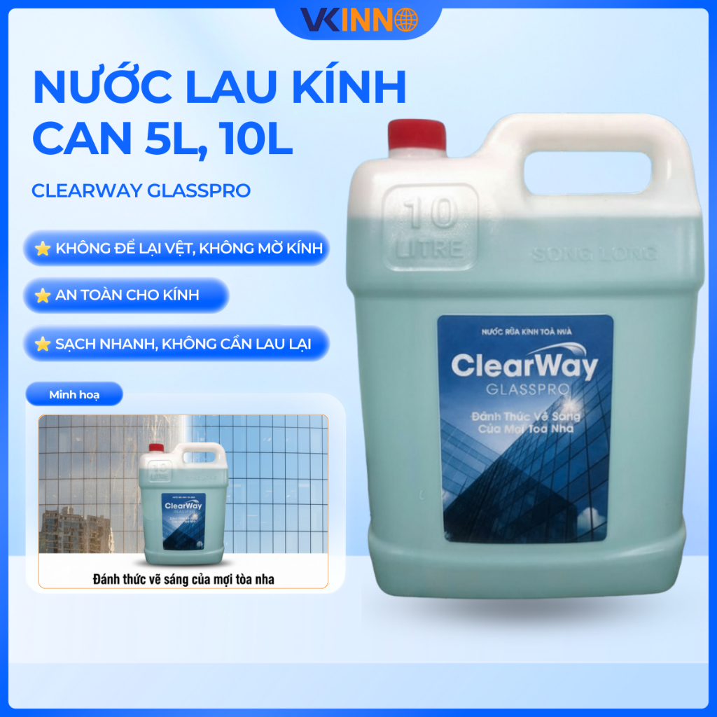 [CAN 5L] Nước Lau Kính ClearWay GlassPro