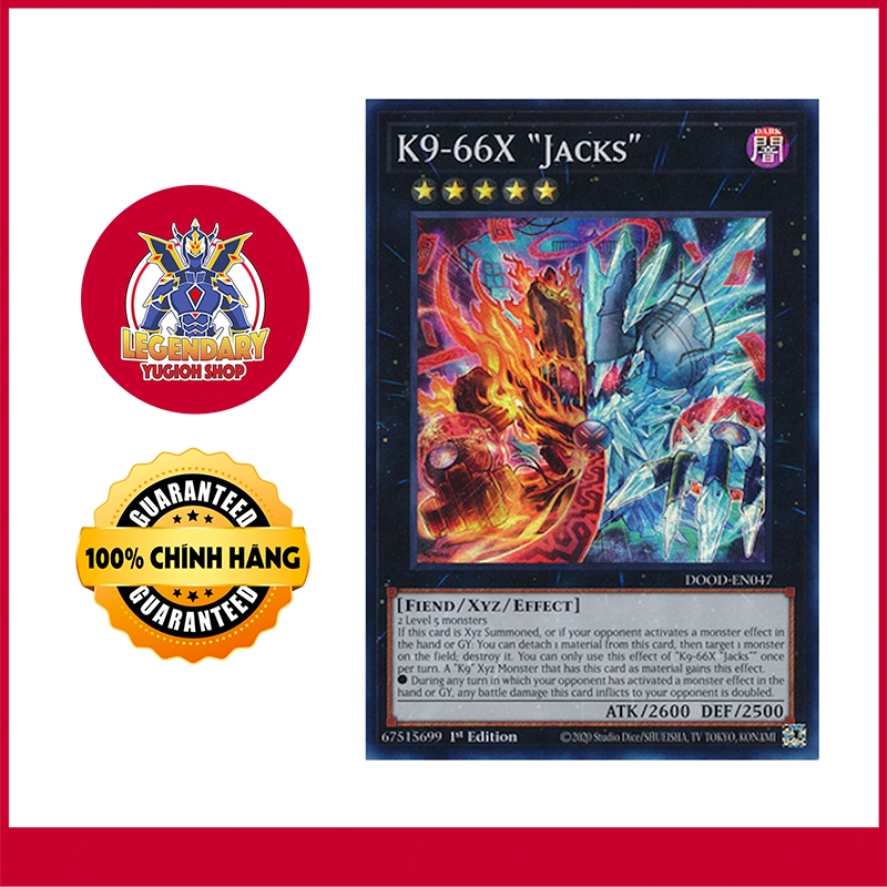 [Thẻ Bài Yugioh Chính Hãng] K9-66X "Jacks"