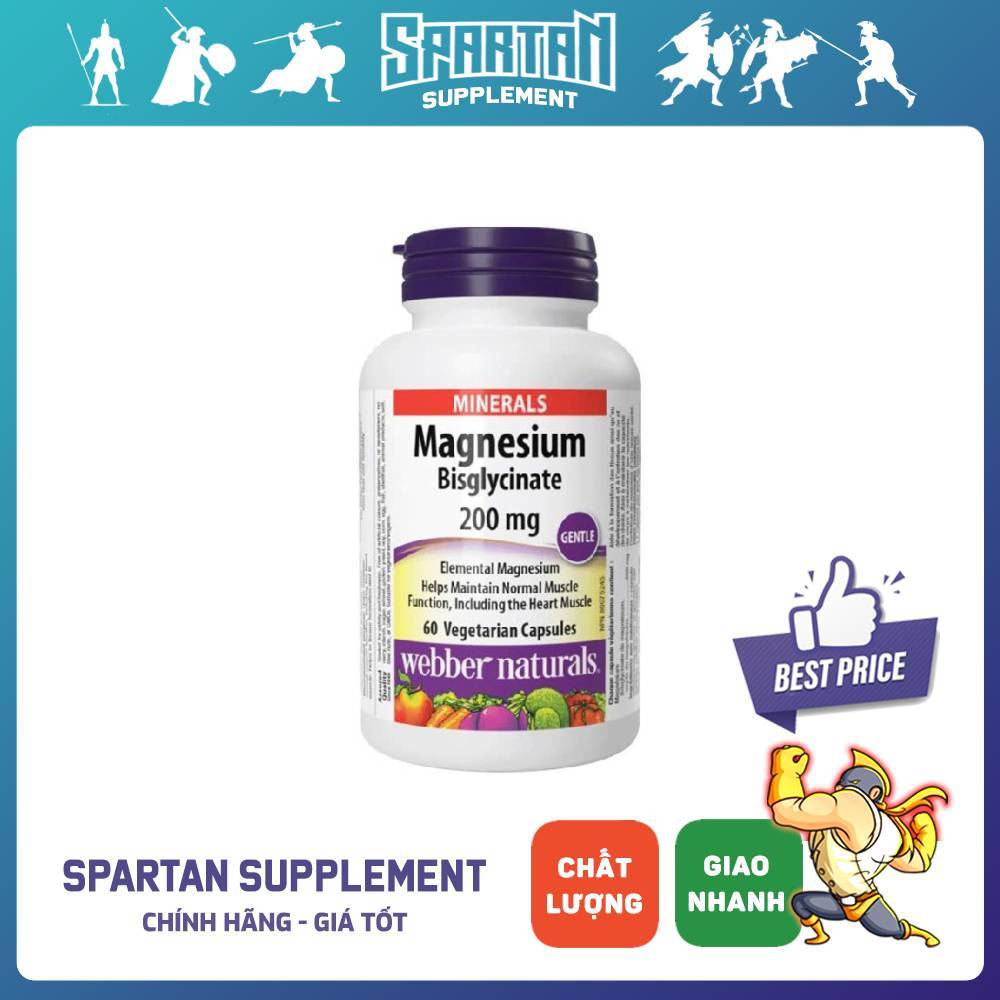 Viên Uống Webber Naturals Magnesium 200mg