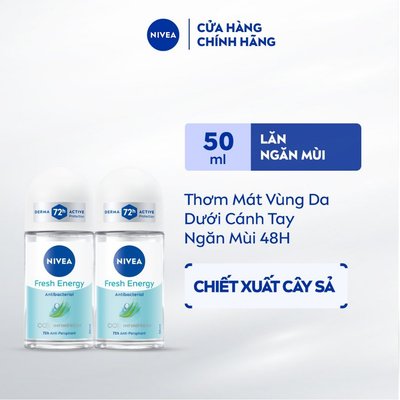Bộ 2 Lăn Ngăn Mùi NIVEA Tươi Mát Sức Sống (50 ml) - 83754x2