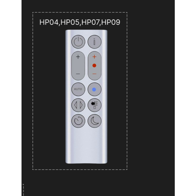 điều khiển quạt sưởi dyson HP04,HP05,HP07,HP09