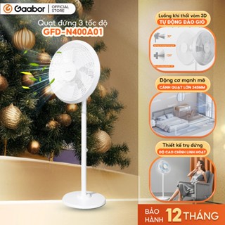  Quạt đứng Gaabor GFD-N400A01 xoay tự động tuần hoàn có 3 chế độ gió tùy chỉnh decor màu trắng 
