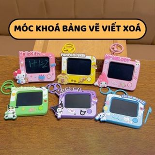 Đồ Chơi Móc Khoá Sanro Bảng Vẽ Viết Xoá Thông Minh Sáng Tạo, Treo Balo Túi Xách Cho Bé