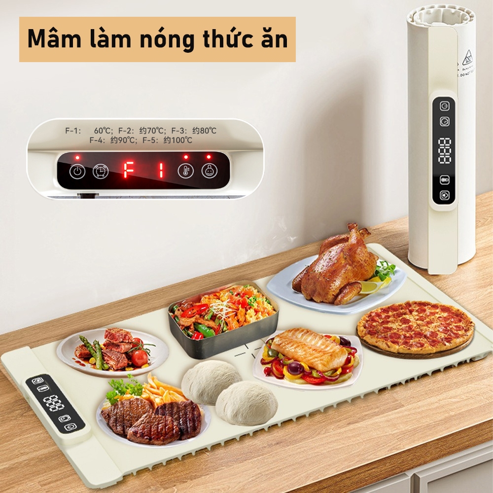 Khay hâm nóng thức ăn bằng điện dùng để rã đông thức ăn trong các buổi tiệc họp mặt gia đình