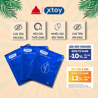 Gel bôi trơn quan hệ tinh chất hoa hồng, dạng túi 7ml