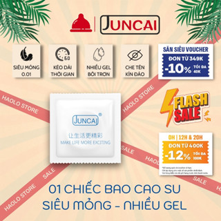   HAOLO STORE  Bao cao su siêu mỏng kéo dài thời gian bcs kéo dài thời gian cao cấp gân gai nhiều gel bôi trơn 01 chiếc 