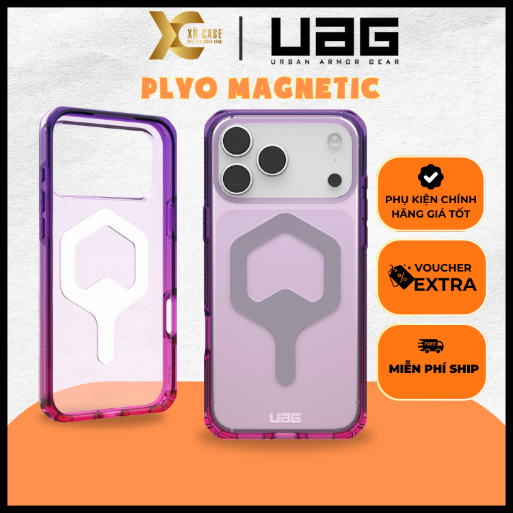 [ CHÍNH HÃNG ] Ốp UAG Plyo w Mag Chống Sốc Đạt Chuẩn Có Nút Camera Control Chính Hãng cho iP 17 Pro/