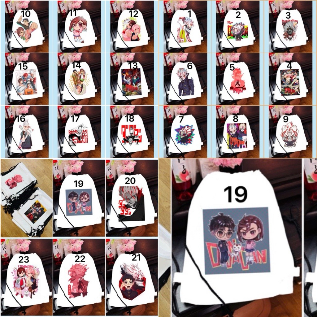 Balo rút Dandadan Ayase Momo,Takakura Ken / balo rút hình Ayase Momo,Takakura Ken Dandadan