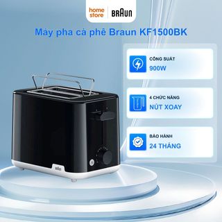 Máy Nướng Bánh Mì Braun HT1010BK Công Suất 900W - Hàng Chính Hãng