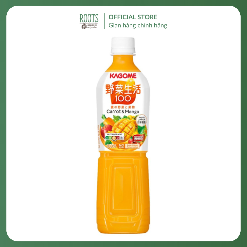 (Ship hỏa tốc) KAGOME - Nước Ép Rau Củ Quả Vị Cà Rốt & Xoài, Vegetable Juice with Carrot & Mango, No