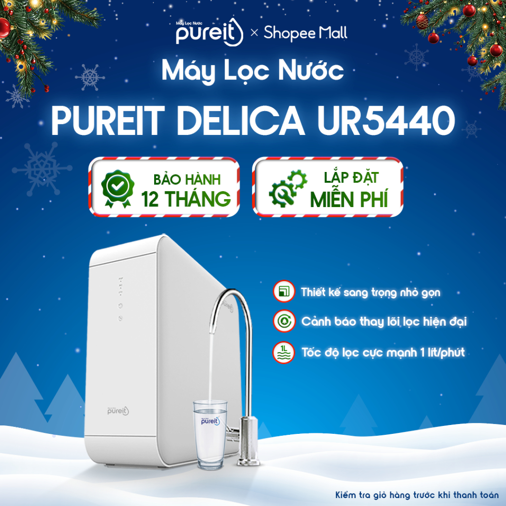   LẮP ĐẶT 0Đ  Máy lọc nước Âm tủ bếp Pureit Delica UR5440  11000L  |  BH 12 THÁNG  