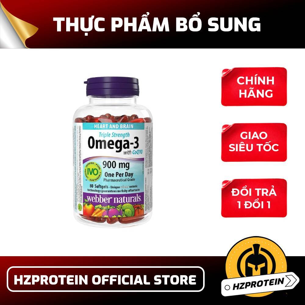 WEBBER NATURALS OMEGA-3 COQ10 – BẢO VỆ TIM MẠCH