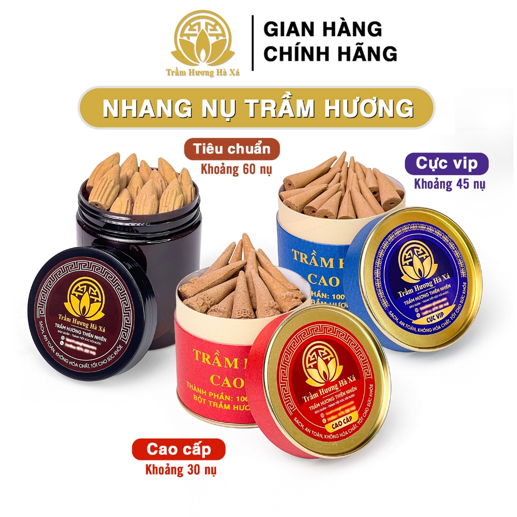 Nhang nụ trầm hương xông nhà có khói ngược thơm dịu nhẹ nhang sạch không pha tạp Trầm Hương Hà Xá