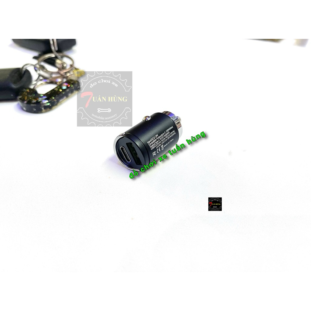 Sạc điện thoại cho Exciter 155/Ex155/AB2020 ô tô tẩu sạc dt sạc điện thoại [HÀNG XỊN] MẪU MỚI ÂM VÀO