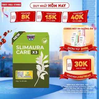  Mẫu mới 2025*Chính Hãng* Hộp 38 viên không detox Trà Thảo Mộc Slim Care X3 sẵn hàng 